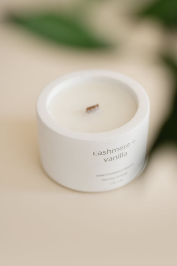 Cashmere + Vanilla - 8oz scented candle